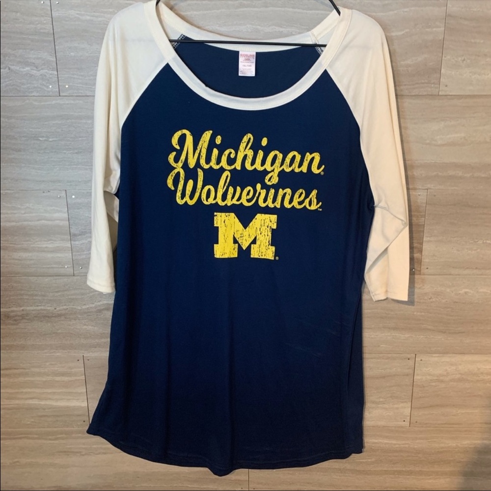 Michigan Wolverines Sleep Shirt NCAA College